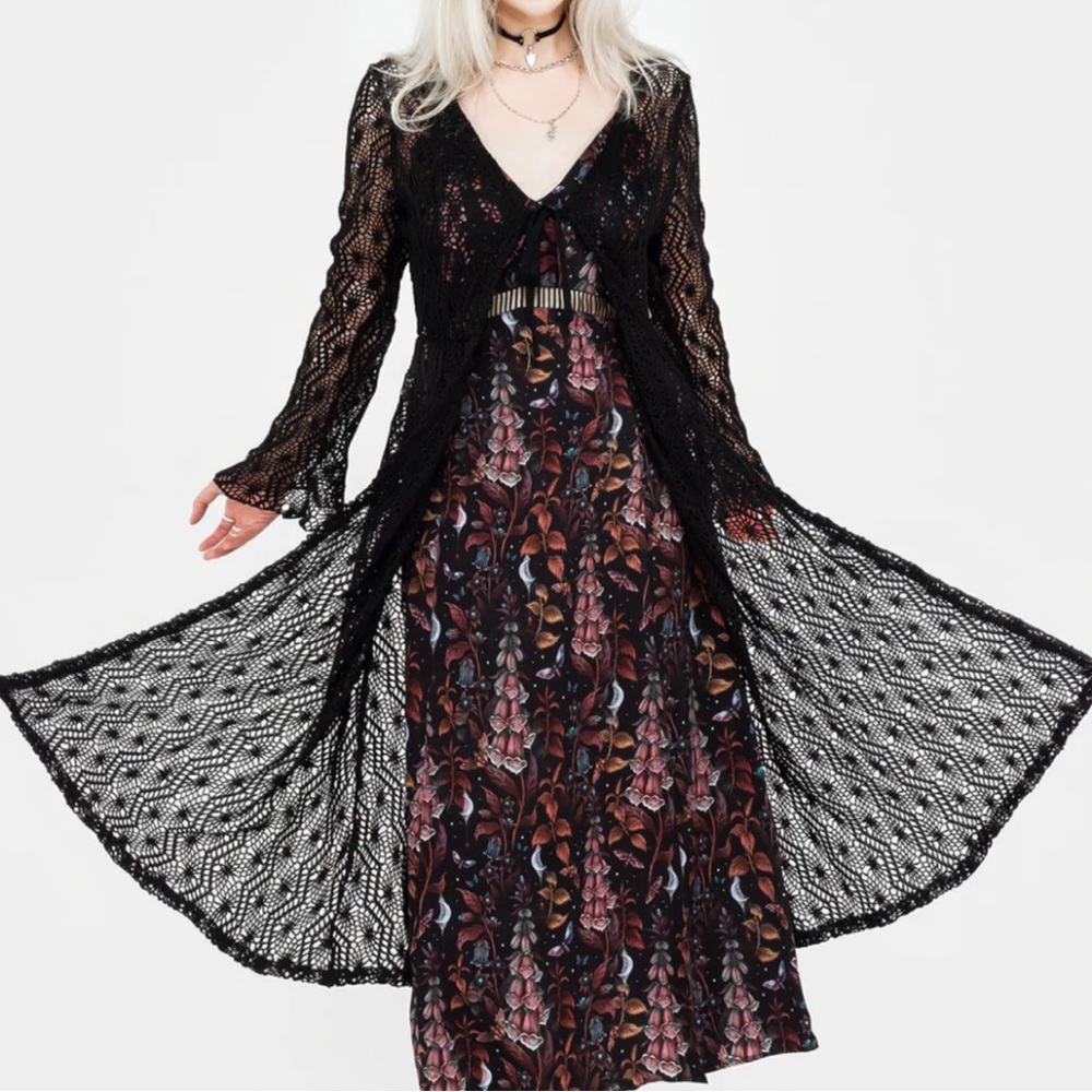 NWT Disturbia Penelope Long Crochet Cardigan - US Size 6